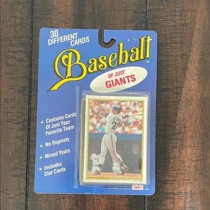 Baseball Card Pack - Giants Theme